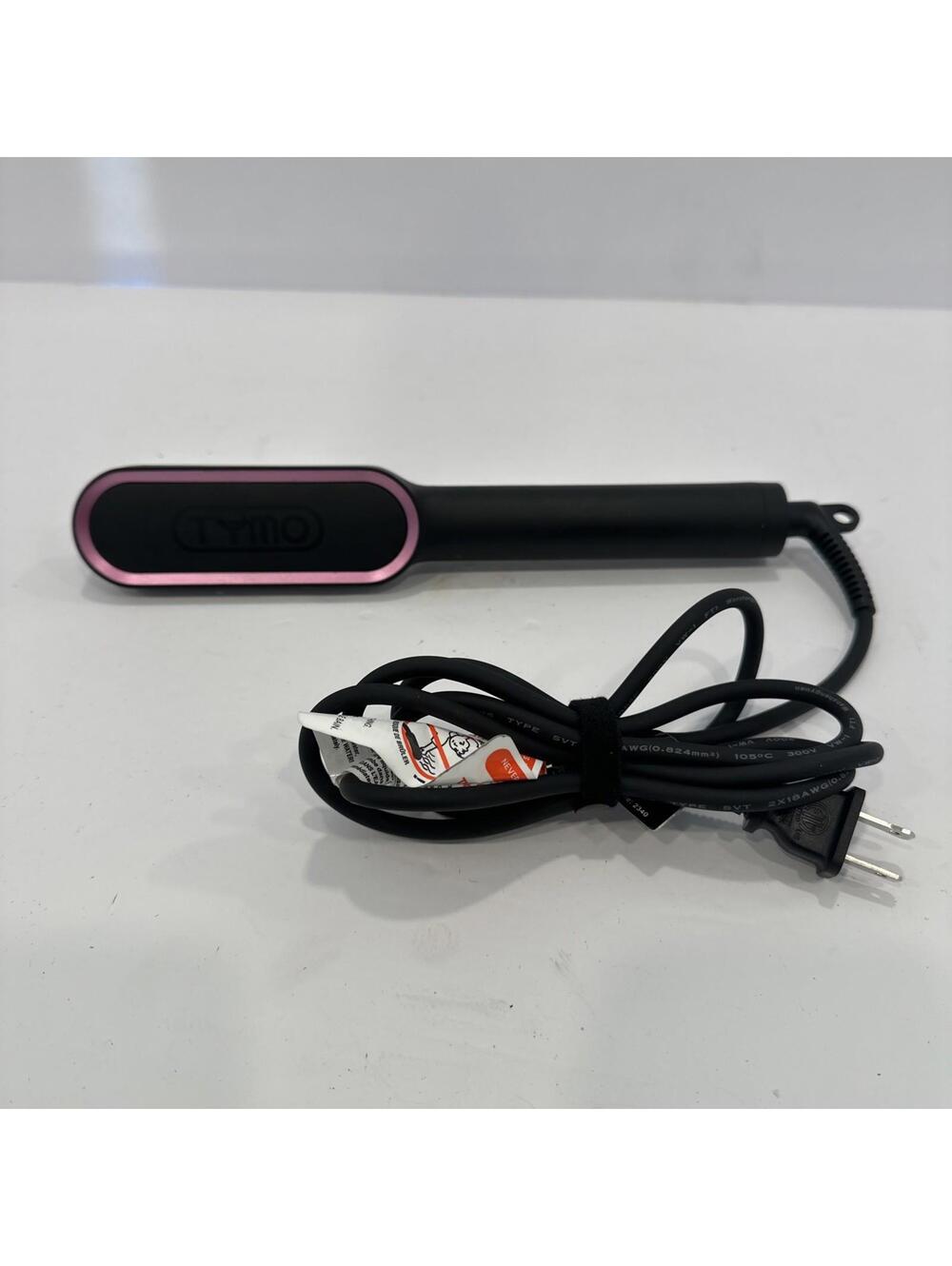 Tymo Ring Hair Straightener Comb HC100 Straightening Brush Styling Tool Black